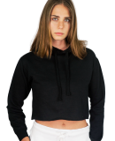 4150 Womens Crop Hoodie BLACK